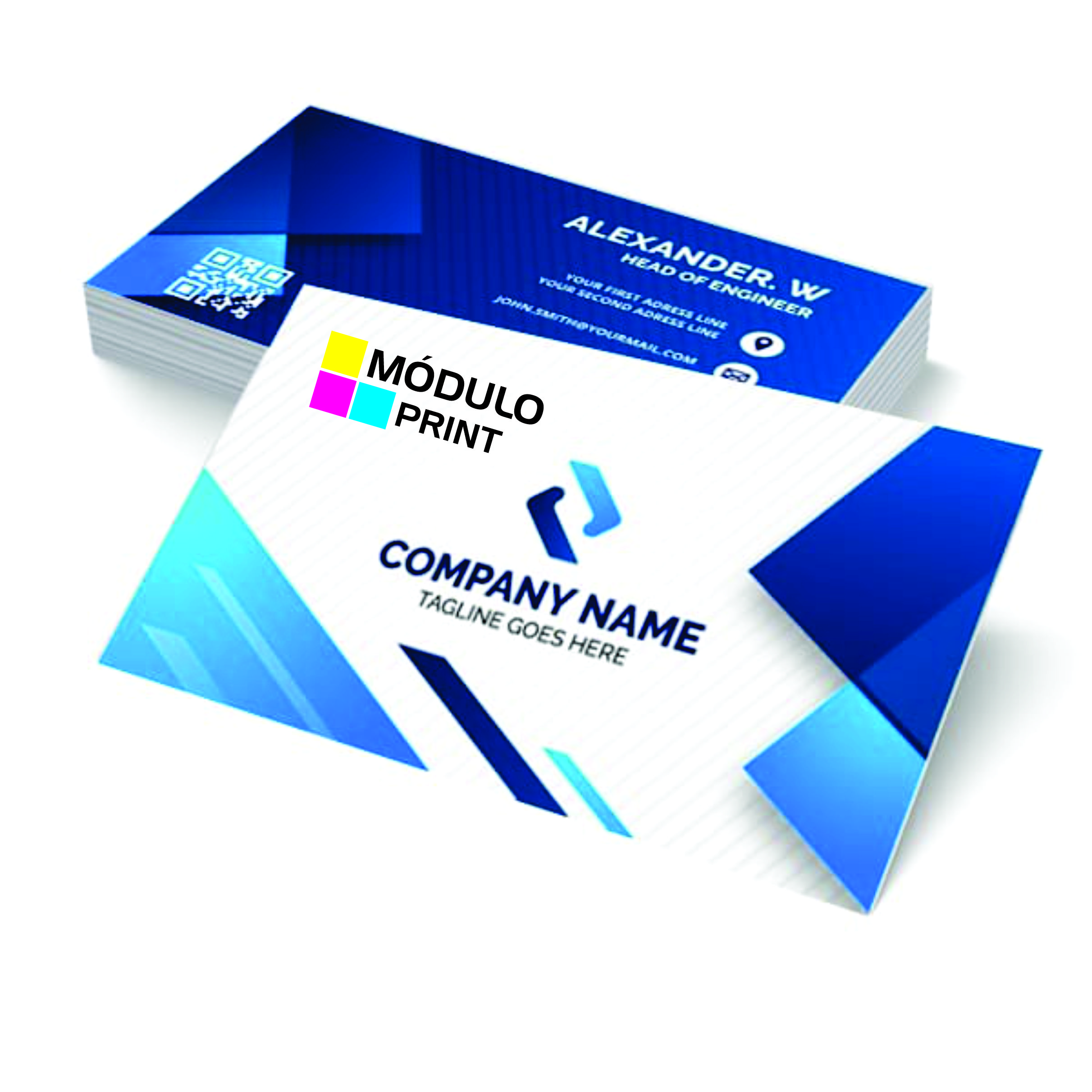 Cartão de visita Frente / Verso (R$ 0,67 - p/300 un.)