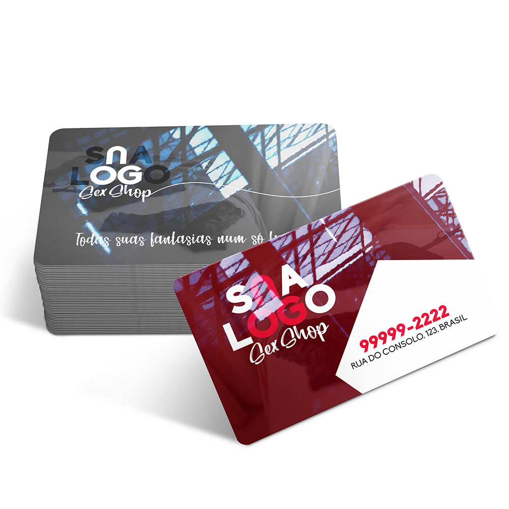 CARTÃO DE VISITA PVC 75MM