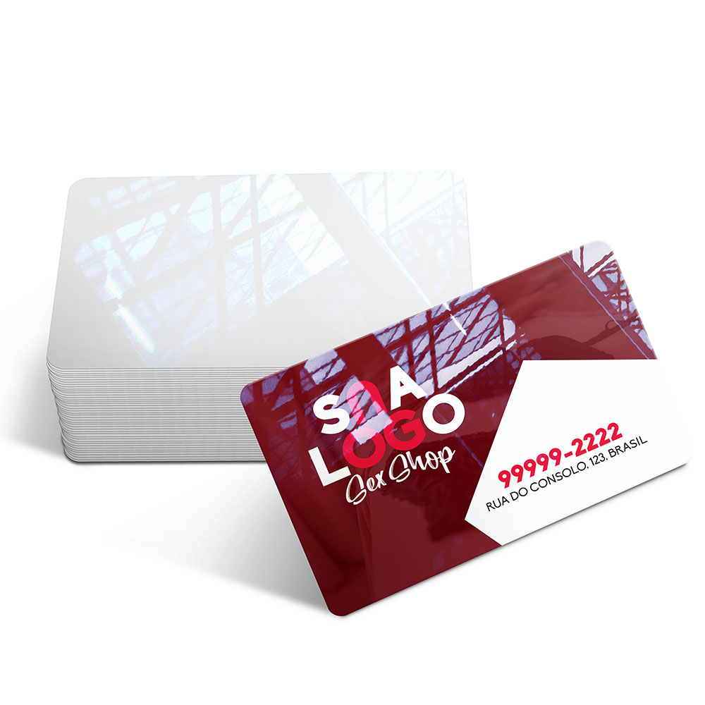 CARTÃO DE VISITA PVC 75MM