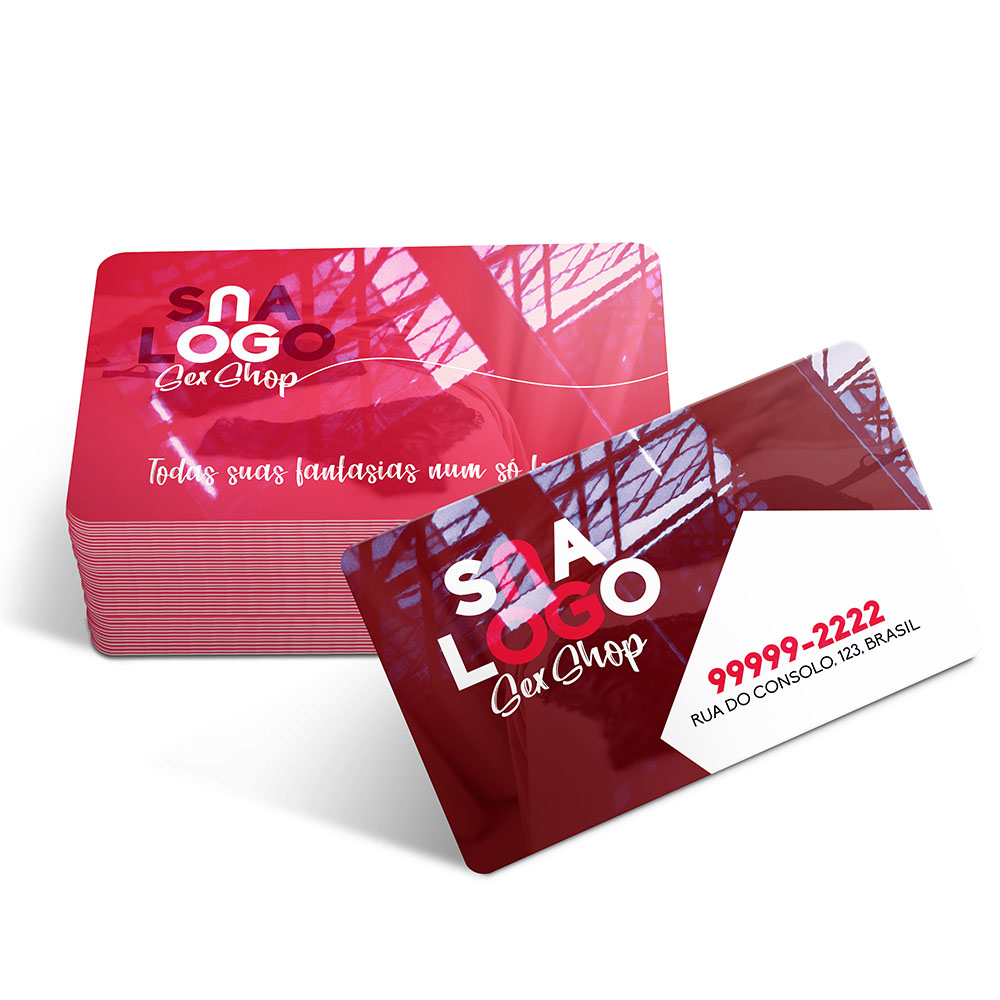 CARTÃO DE VISITA PVC 75MM