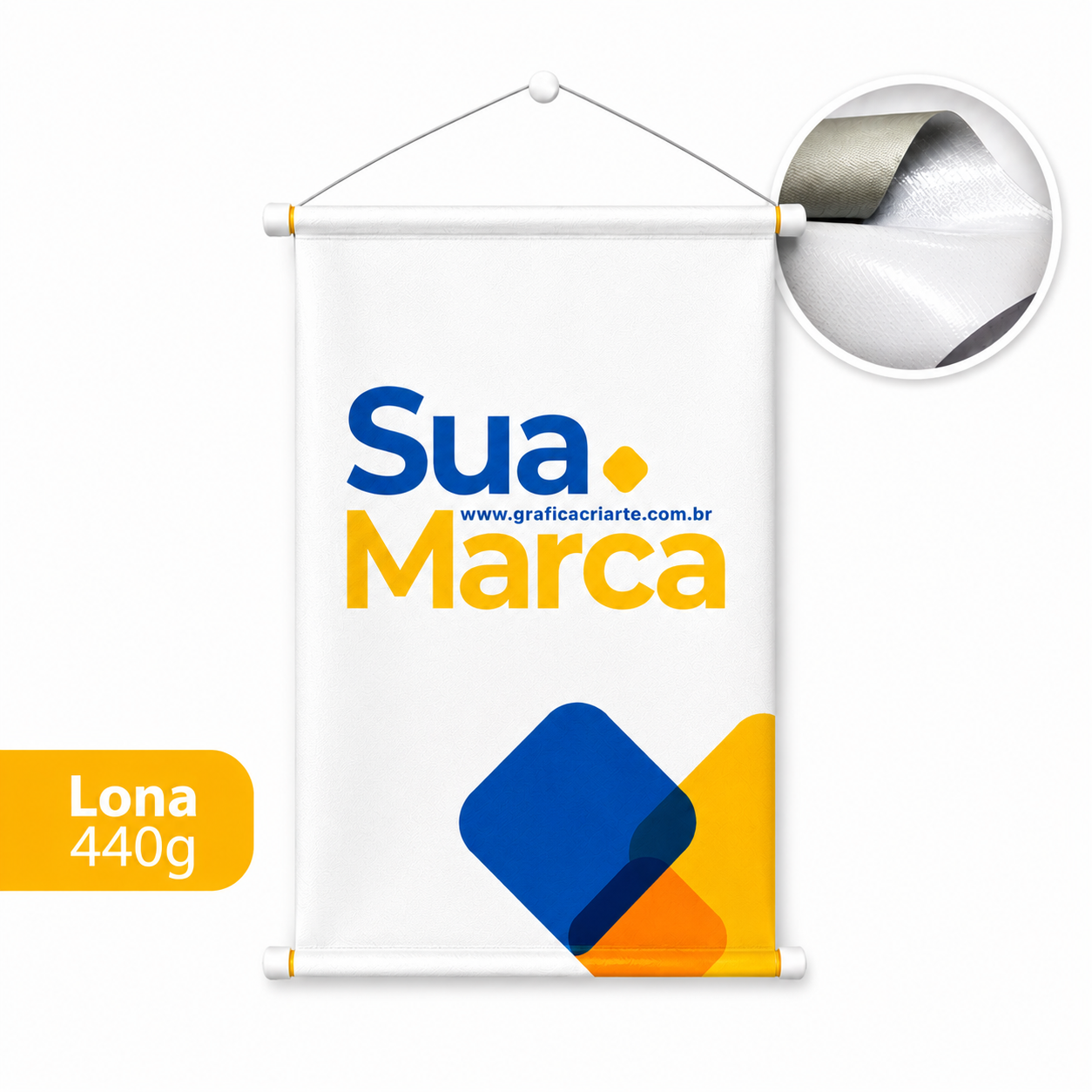 BANNER EM LONA 440G