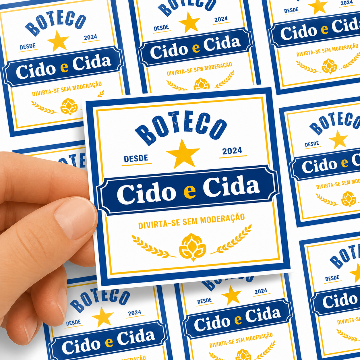 RÓTULOS EM VINIL QUADRADO