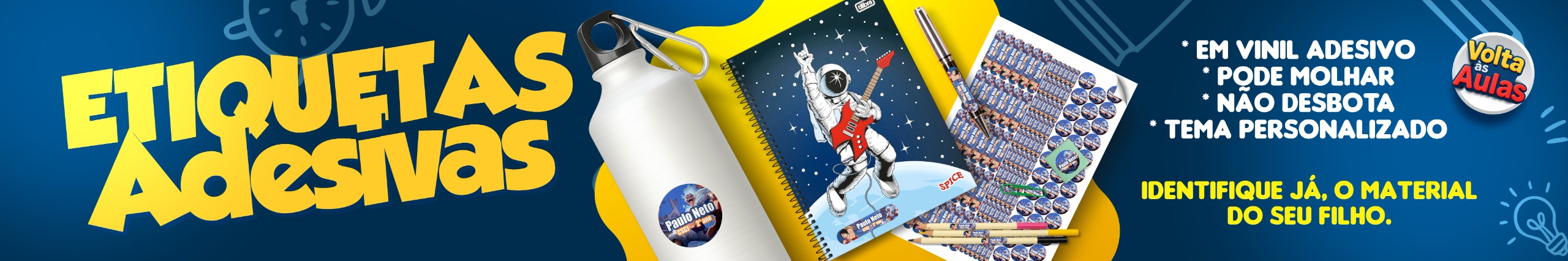 Etiquetas para Material Escolar