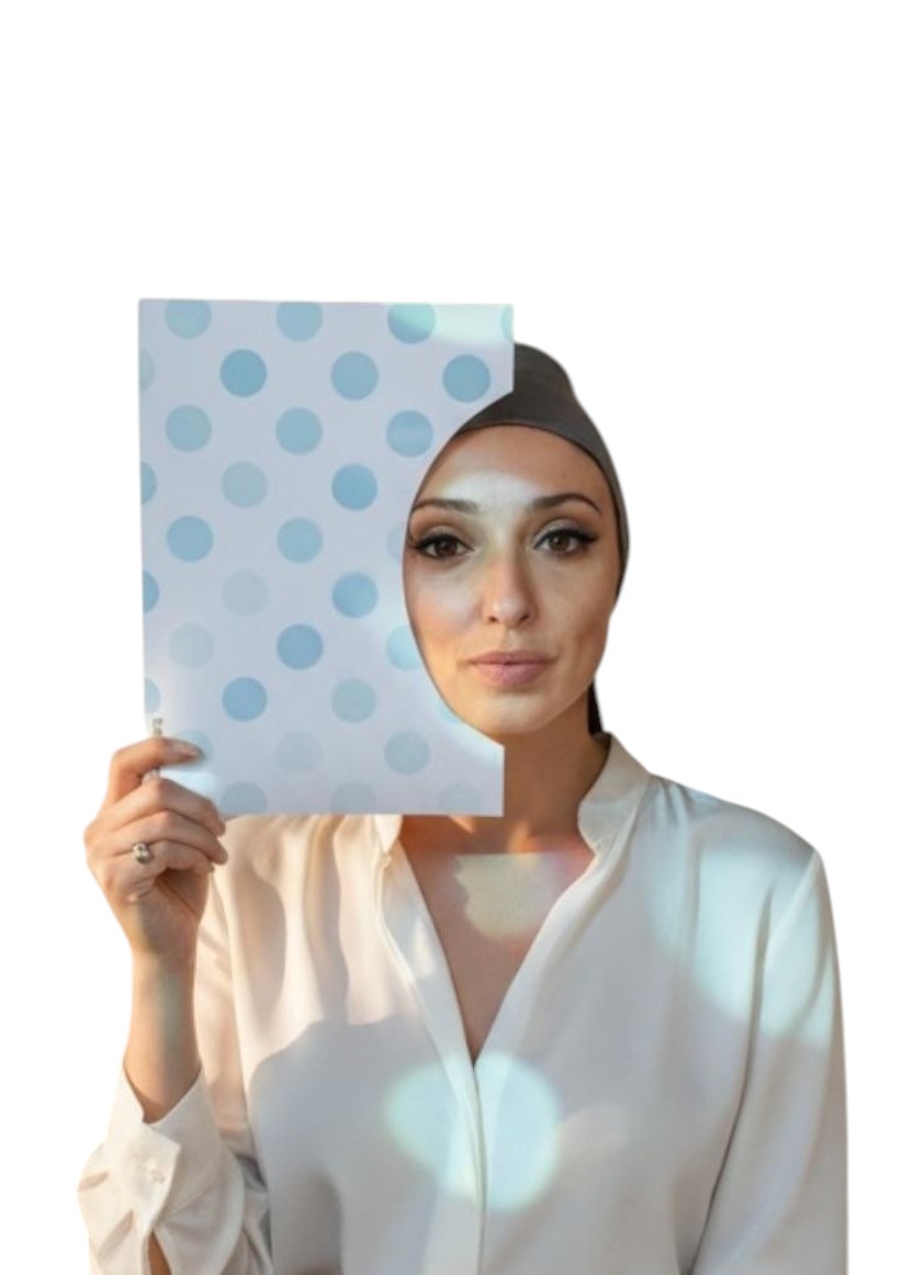 Cartazes de Contraste – Estampados Poá