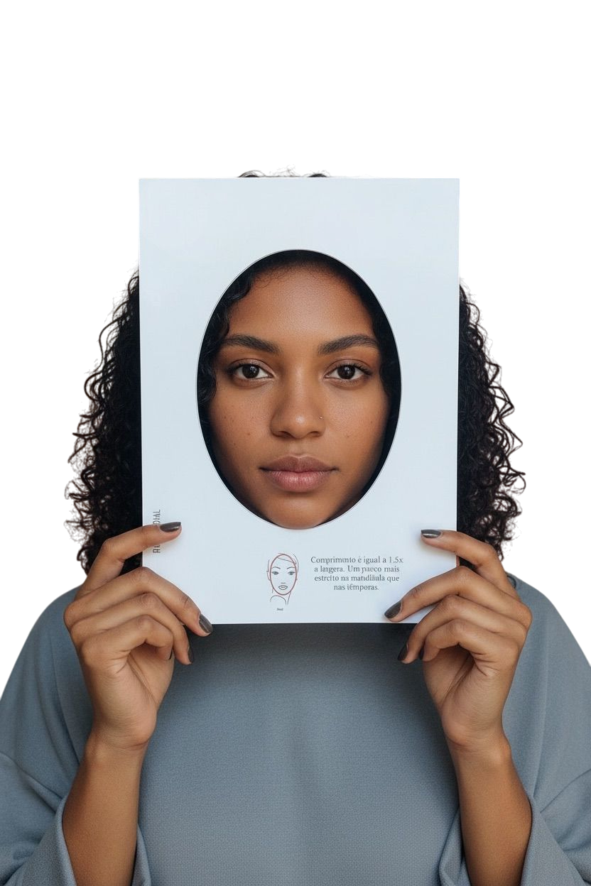 Kit 6 Cartazes de Formatos de Rosto Universal