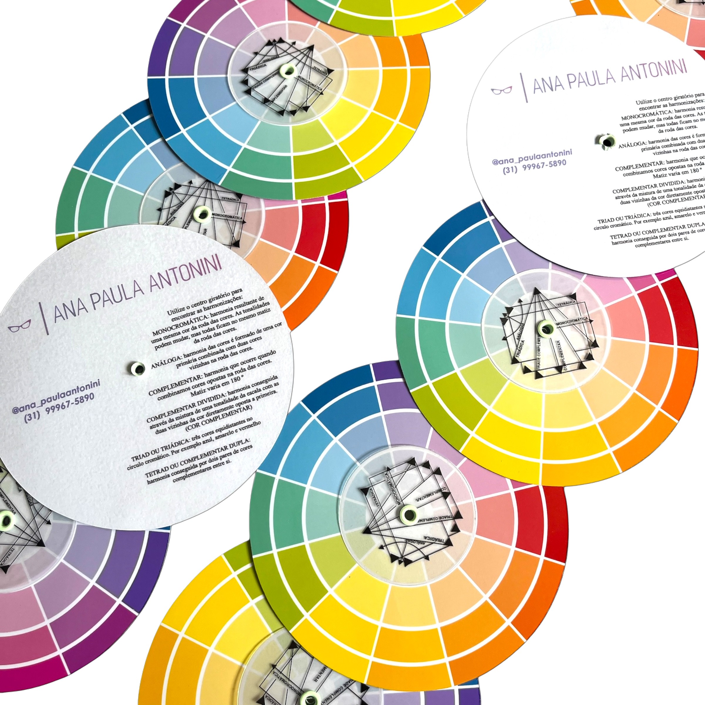 Círculo Cromático Tradicional 13 cm Personalizado