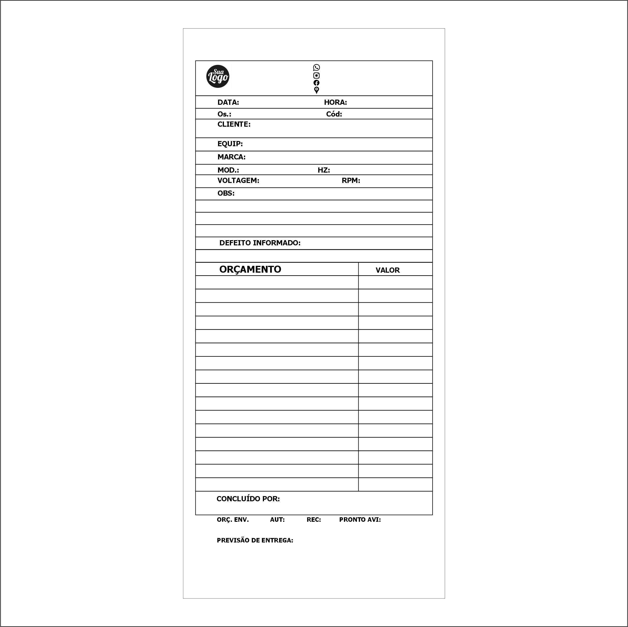 Ficha de Controle