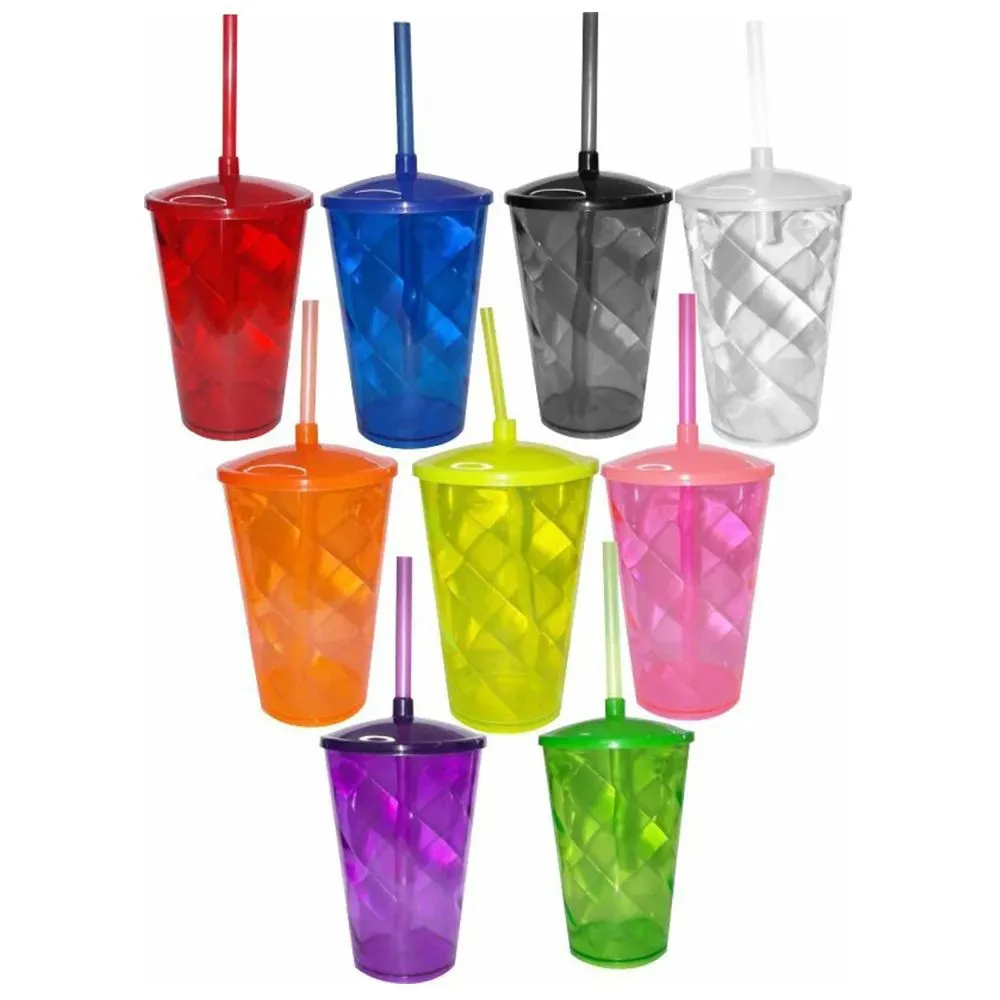 Copo Twister com Canudo