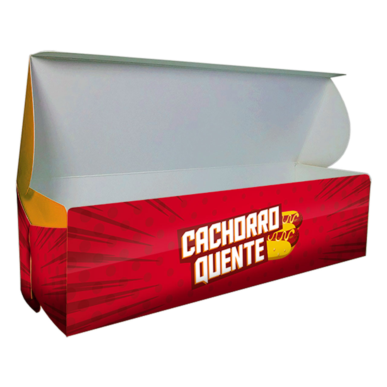 Embalagem para Hot Dog Balcão – 20,5 x 7 x 4,5 cm – 100 Unidades