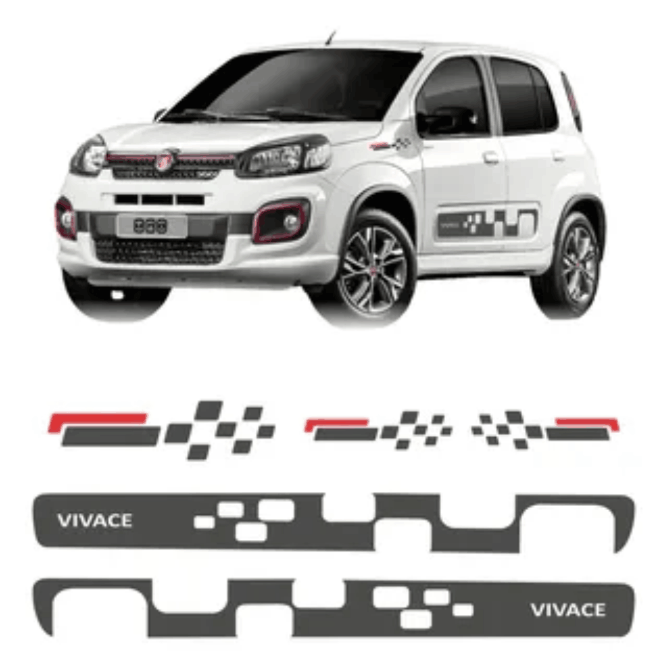 ADESIVO FAIXA LATERAL ( o par) mod. 4