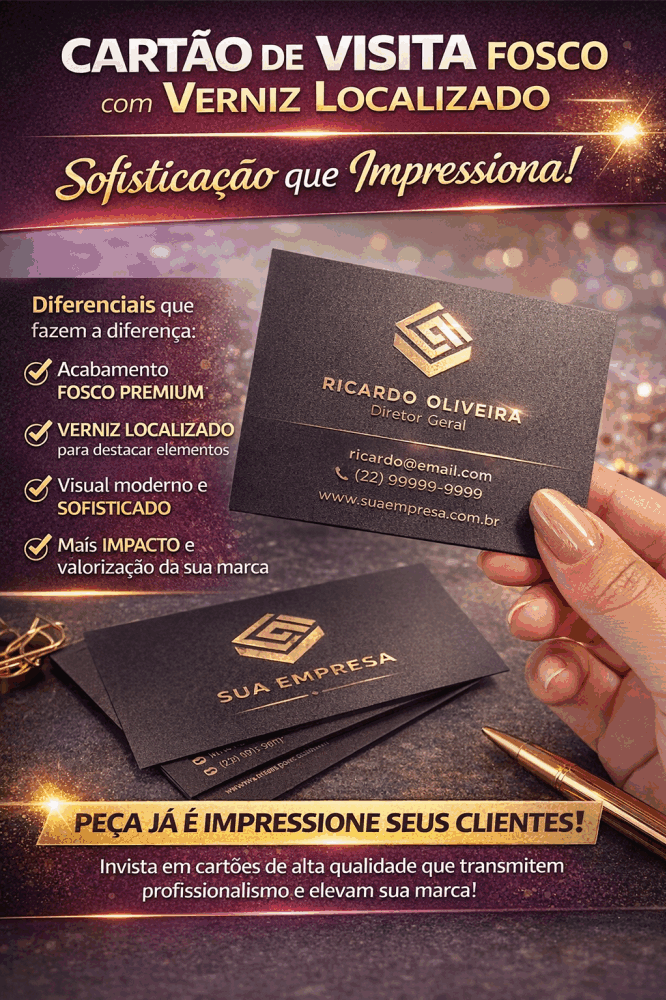 Cartão de visita (verniz localizado)
