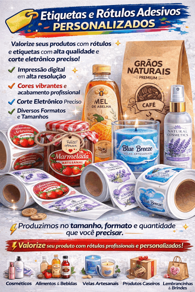 Etiqueta adesiva - Rotulos