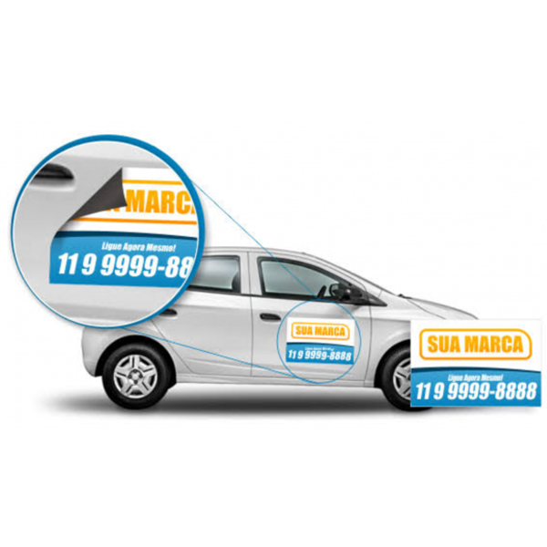 Imã automotivo tamanho personalizado