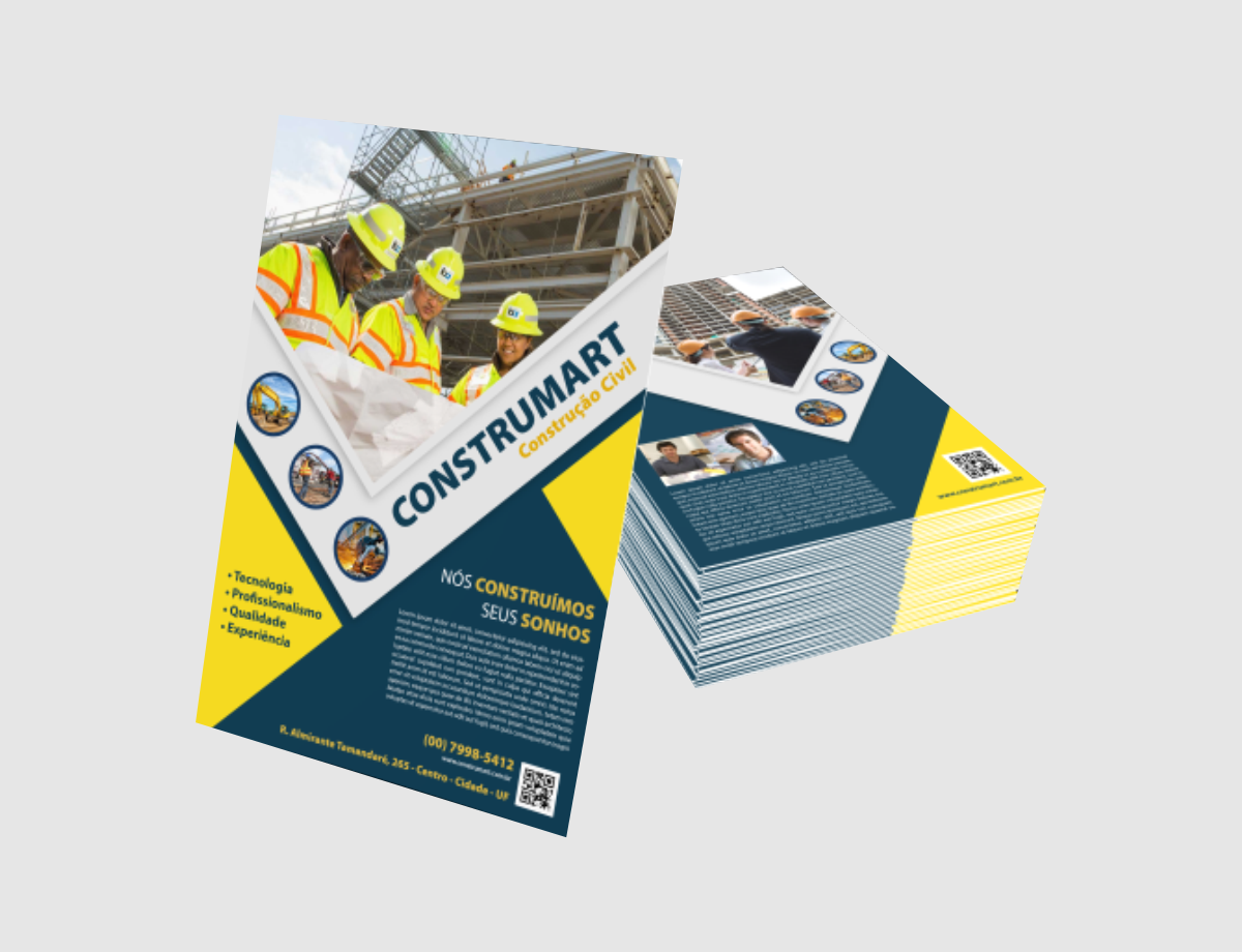 PANFLETO FRENTE E VERSO - 14X20