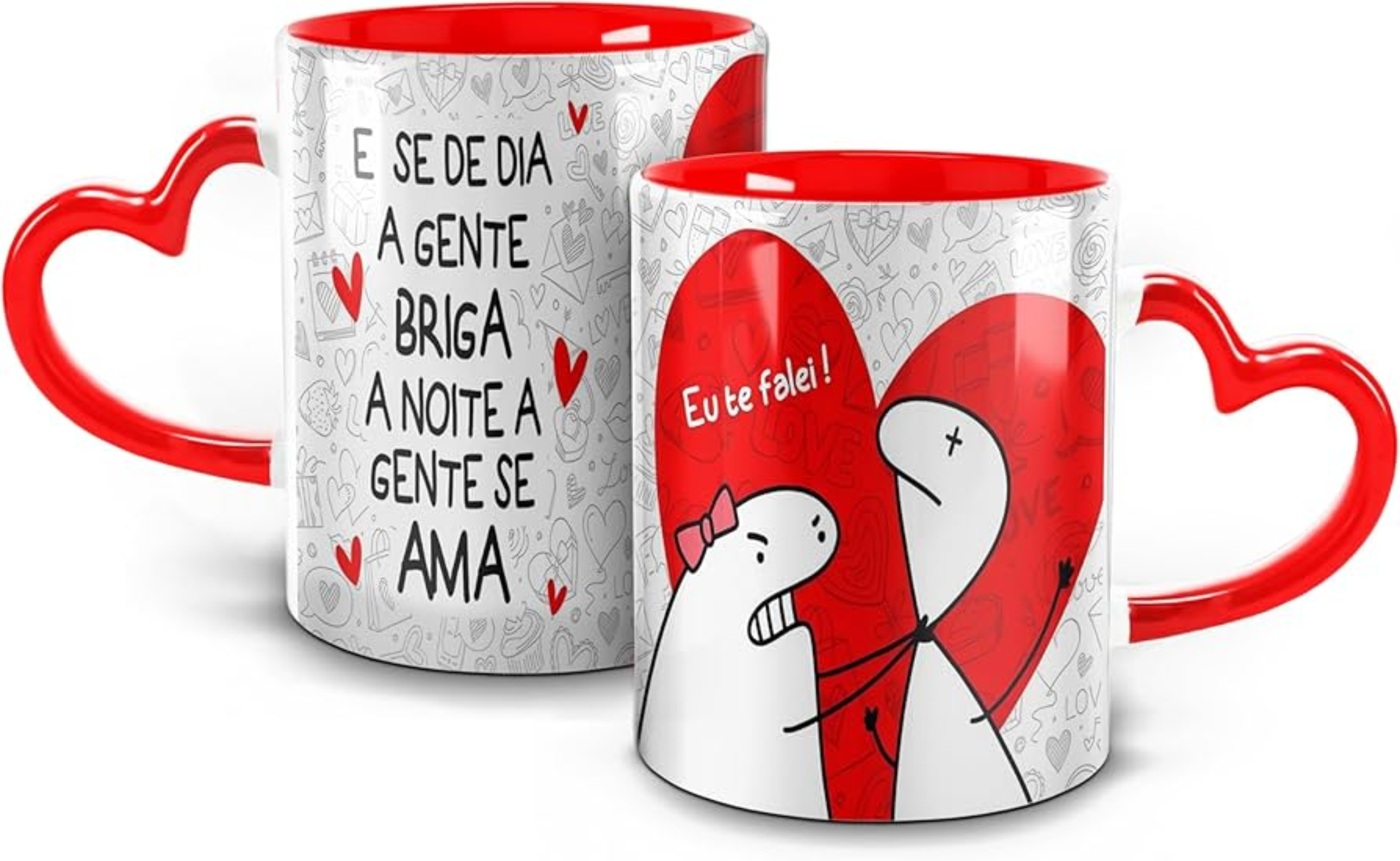 Caneca Alça coração  Personalizada
