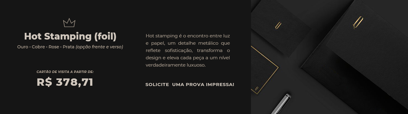 Cartão de visita Hot Stamping