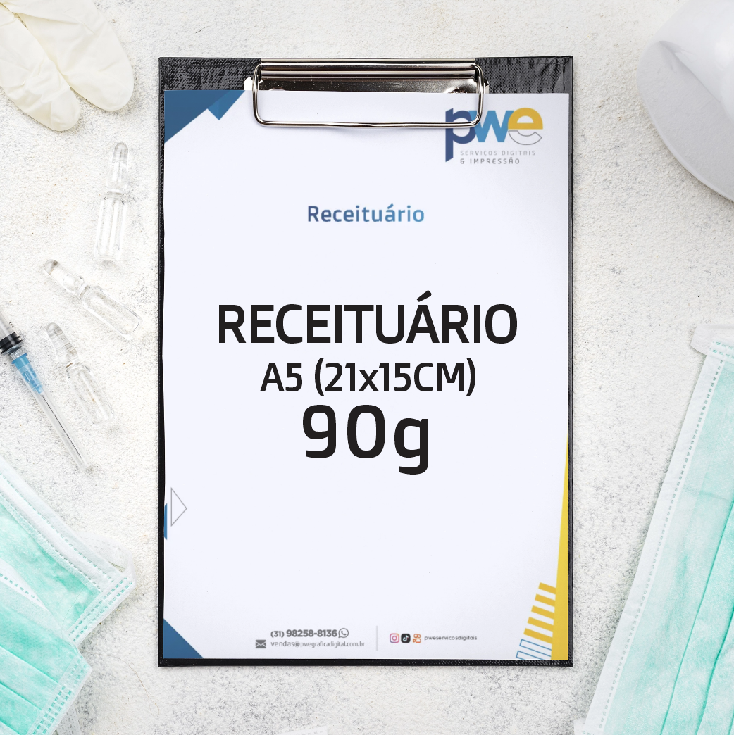 Receituário A5 - 90g