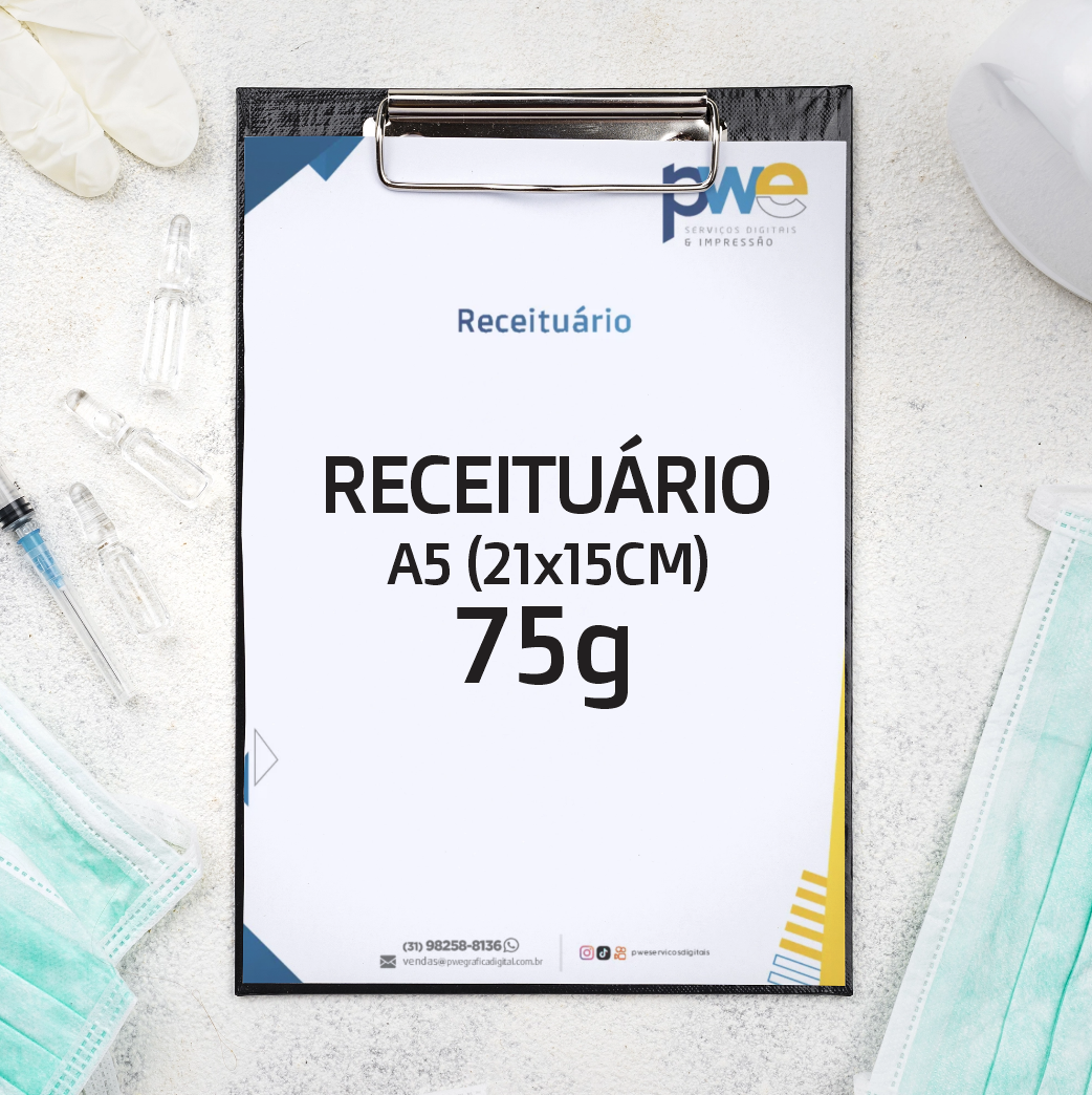 Receituário A5 - 75g