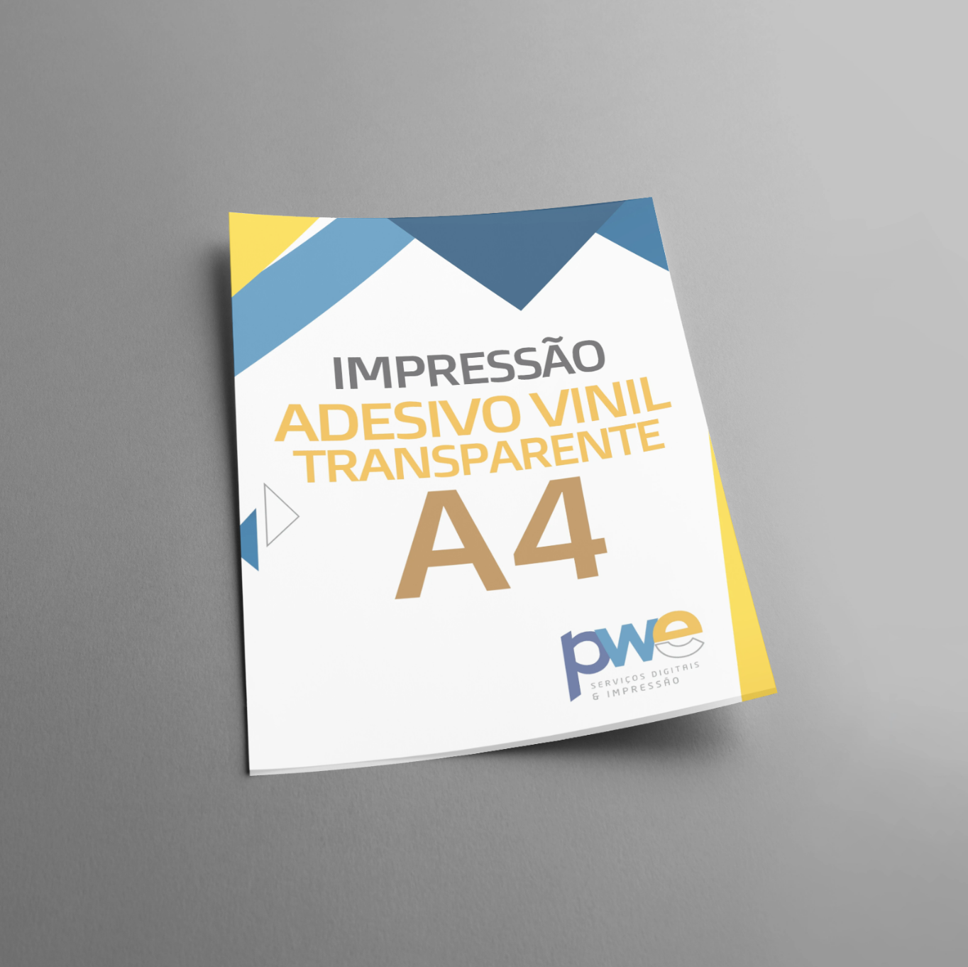 Impressão Adesivo Vinil Transparente - A4