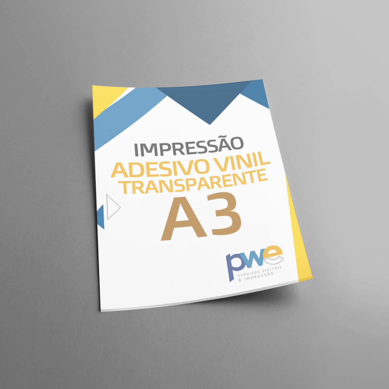 Impressão Adesivo Vinil Transparente - A3
