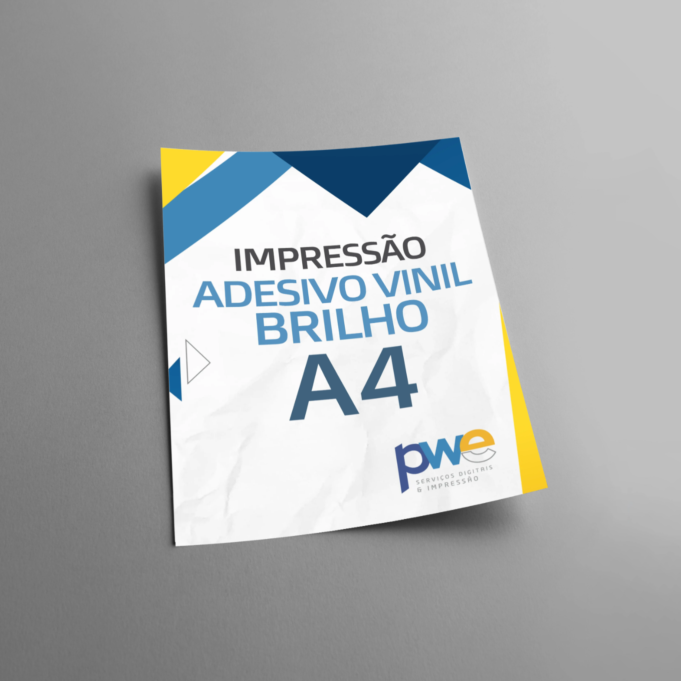 Impressão Adesivo Vinil Brilho - A4