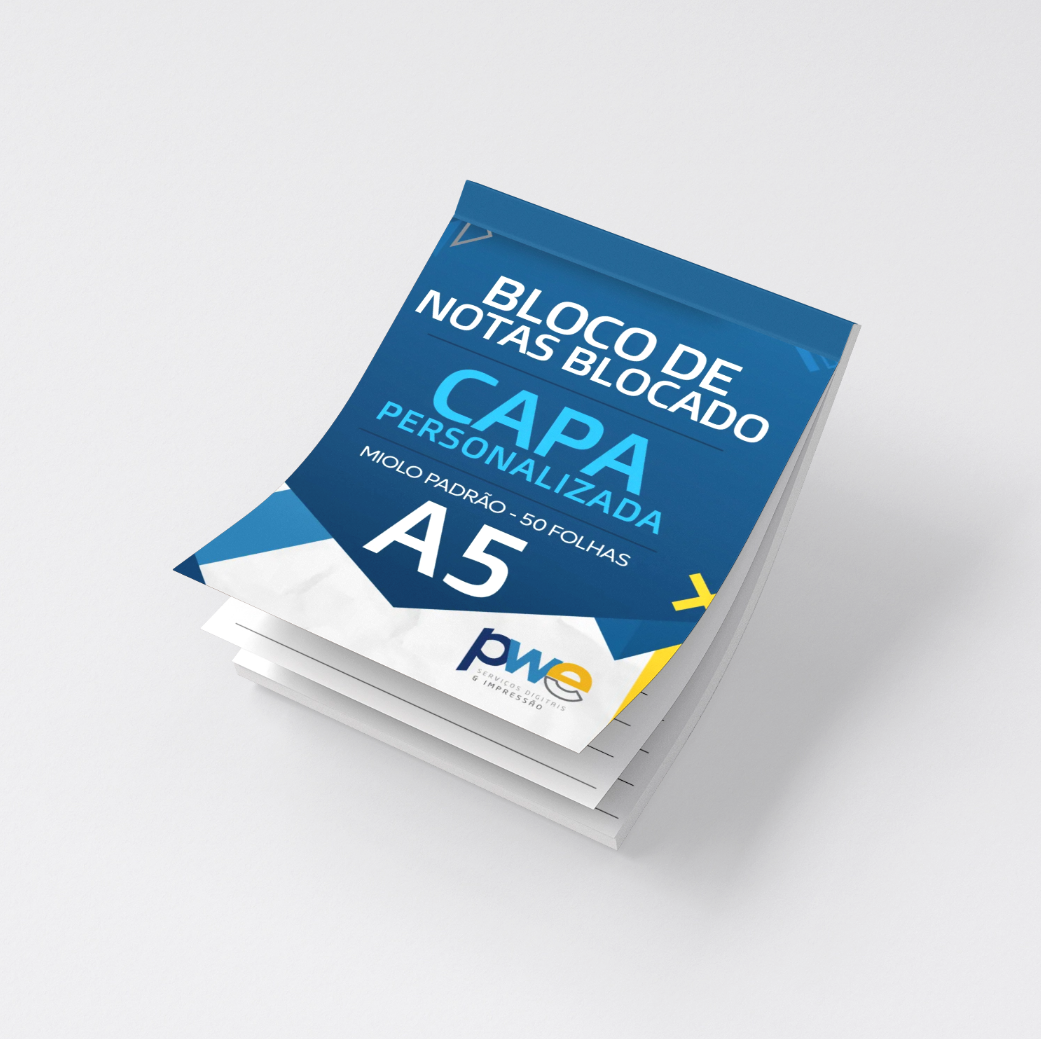 Bloco de Notas Personalizado A5