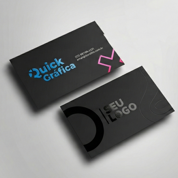 Cartão de visita Verniz Localizado