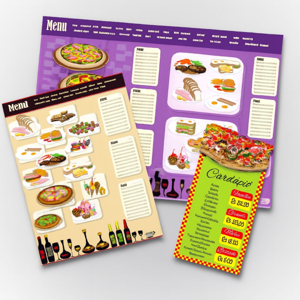 Cardápio PVC