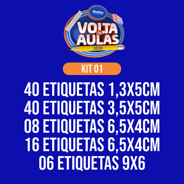 KIT 01 - Etiqueta Escolar