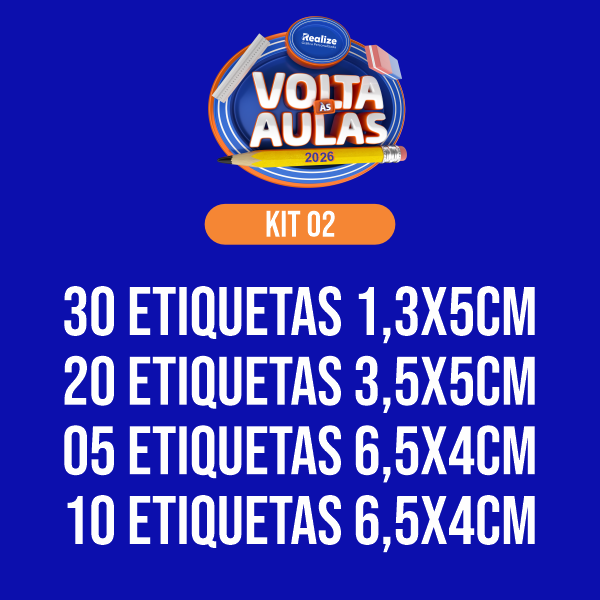 KIT 02 - Etiqueta Escolar