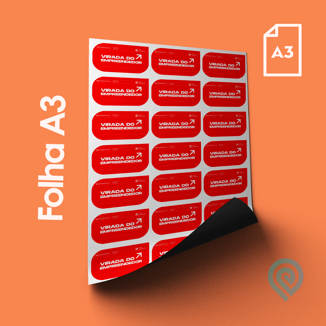 Cartela de Adesivos Blackout com Recorte - A3