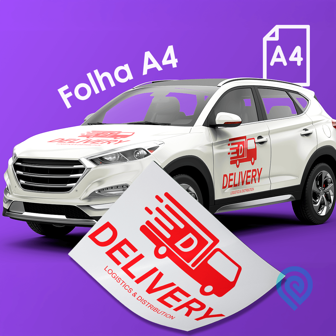 Cartela de Automotivo com Recorte - A4