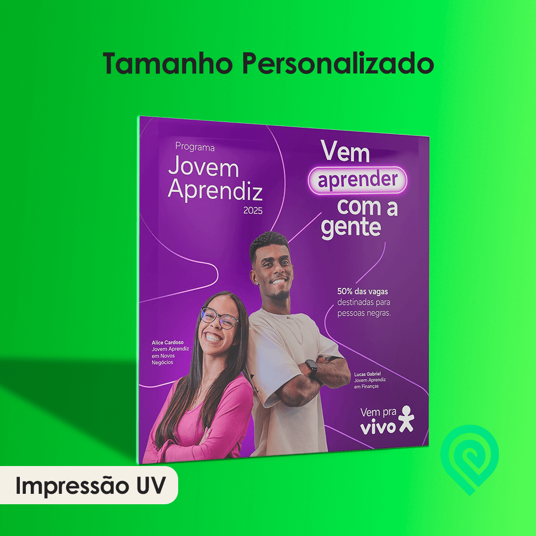 Placa de PS Impressão UV - Tamanho Personalizado