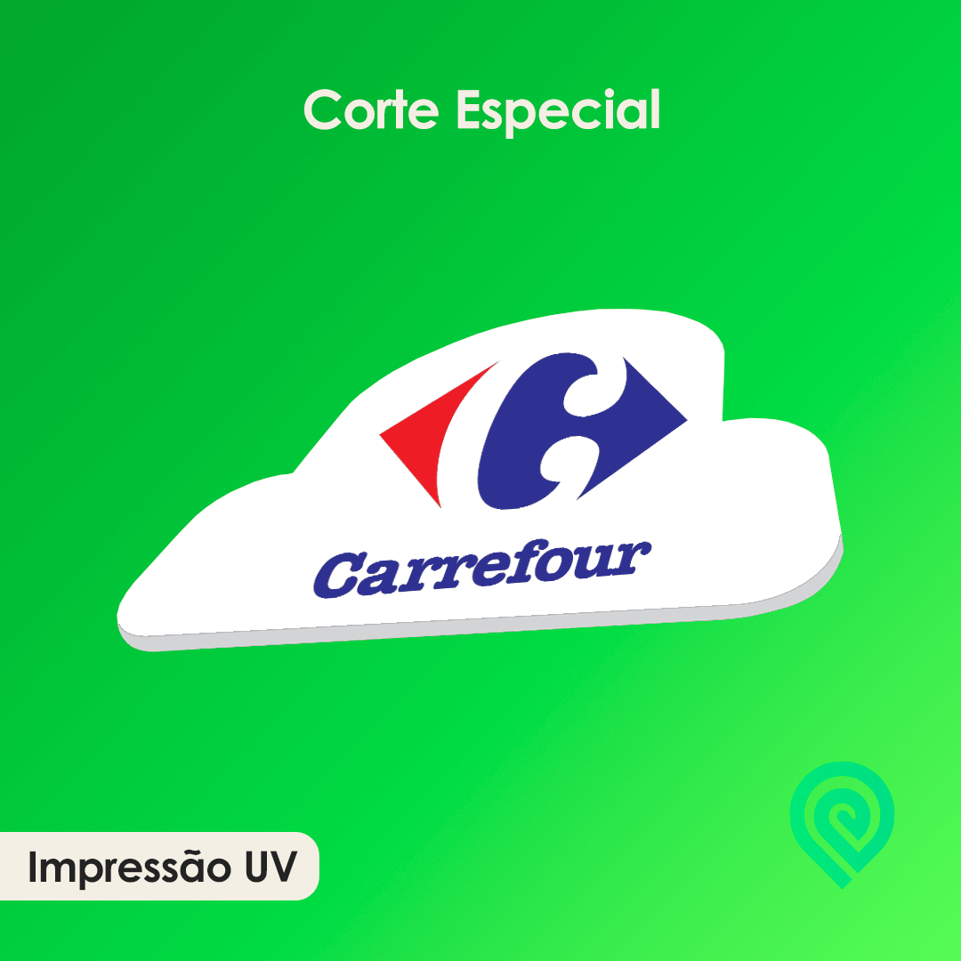 Placa de PS Impressão UV + Corte Especial