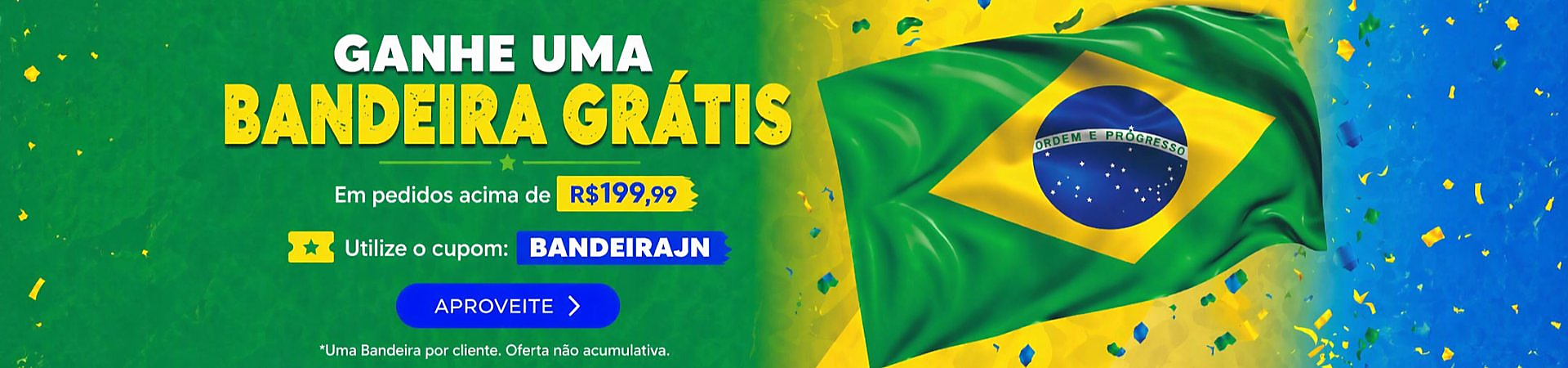 Ganhe uma Bandeira Grátis!