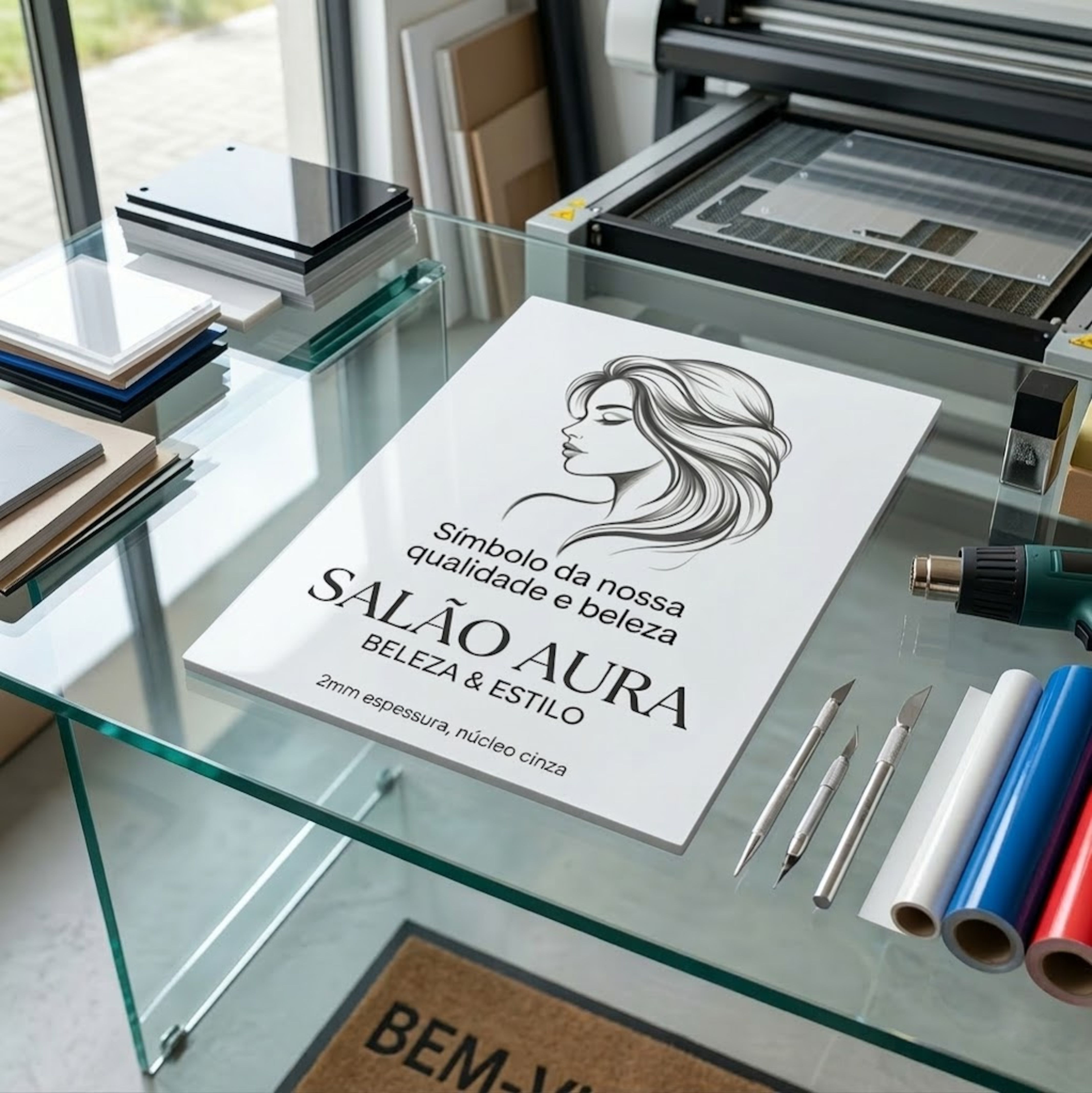 Placa PsI 1mm - Impressão UV