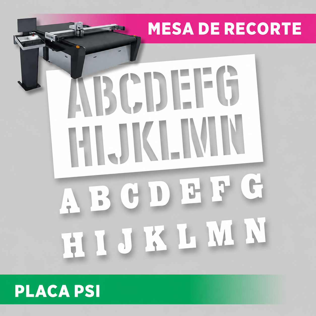 PLACA PS - RECORTE PERSONALIZADO