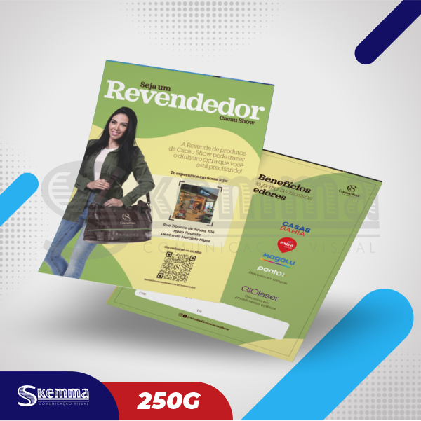 LASER A3 - COUCHÊ Frente e Verso 4x4 - 250g