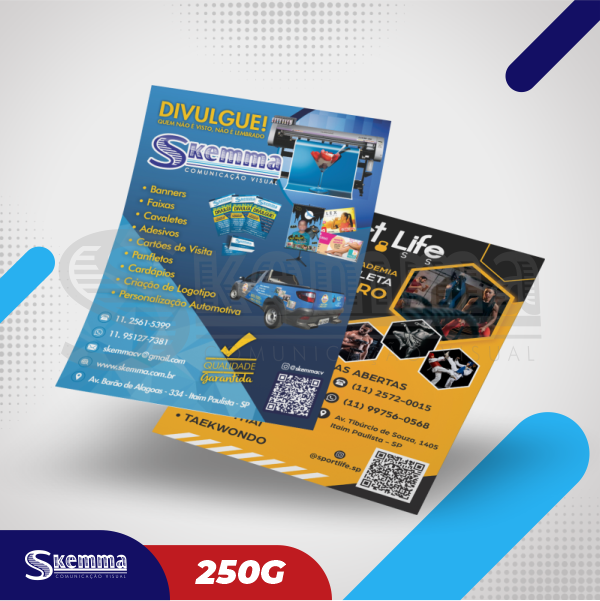 LASER A4 - COUCHÊ Frente e Verso 4x4 - 250g