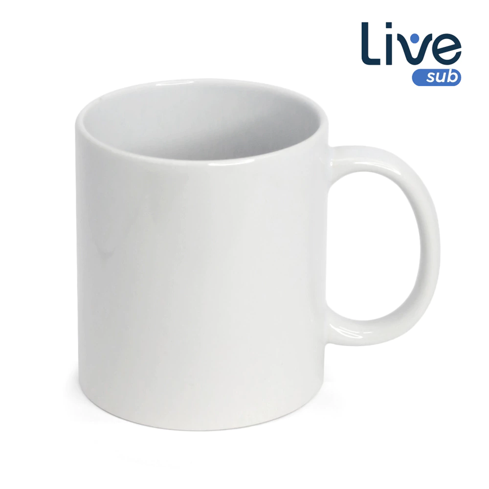 CANECA DE PORCELANA BRANCA PERSONALIZADA