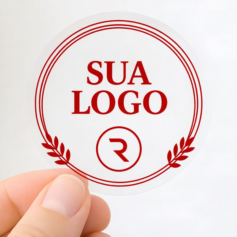 Adesivo Transparente Impresso com recorte