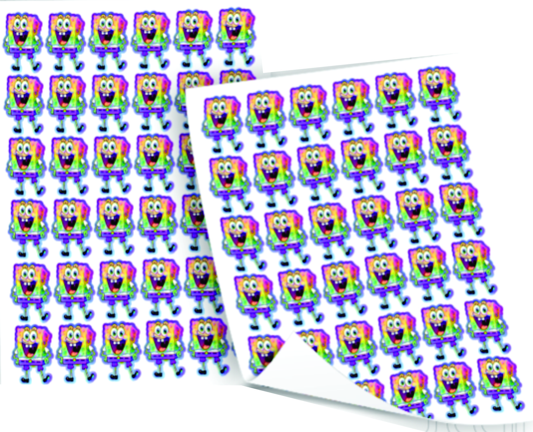 Adesivo de Vinil Corte Pequeno 3 a 6cm - Folha 30x42cm