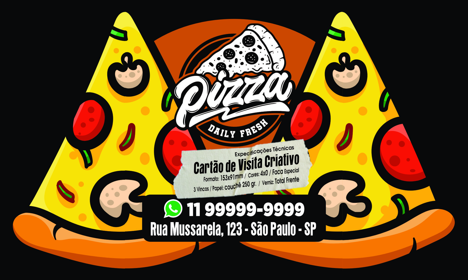 Cartão Mágico em Cartão 300gr 90x150mm