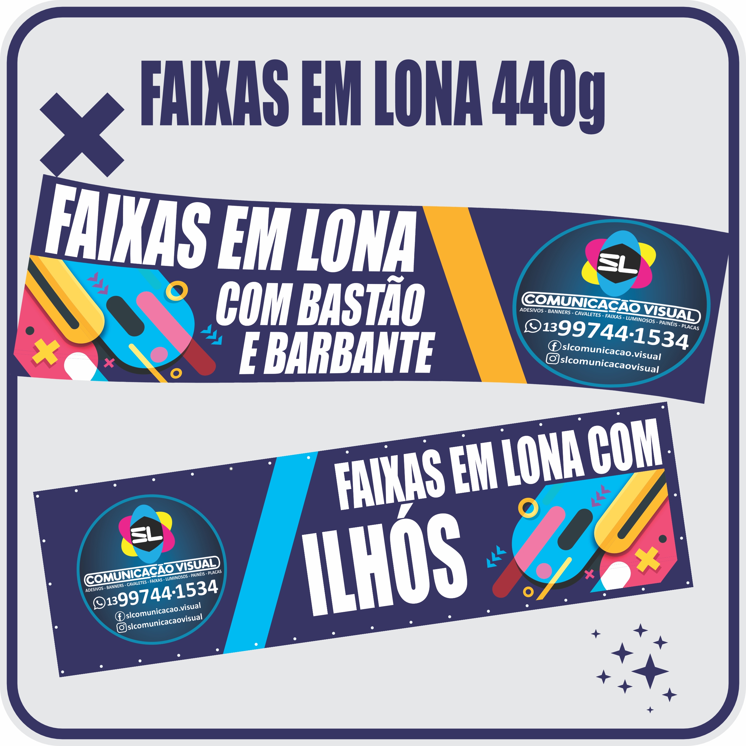 FAIXA EM LONA