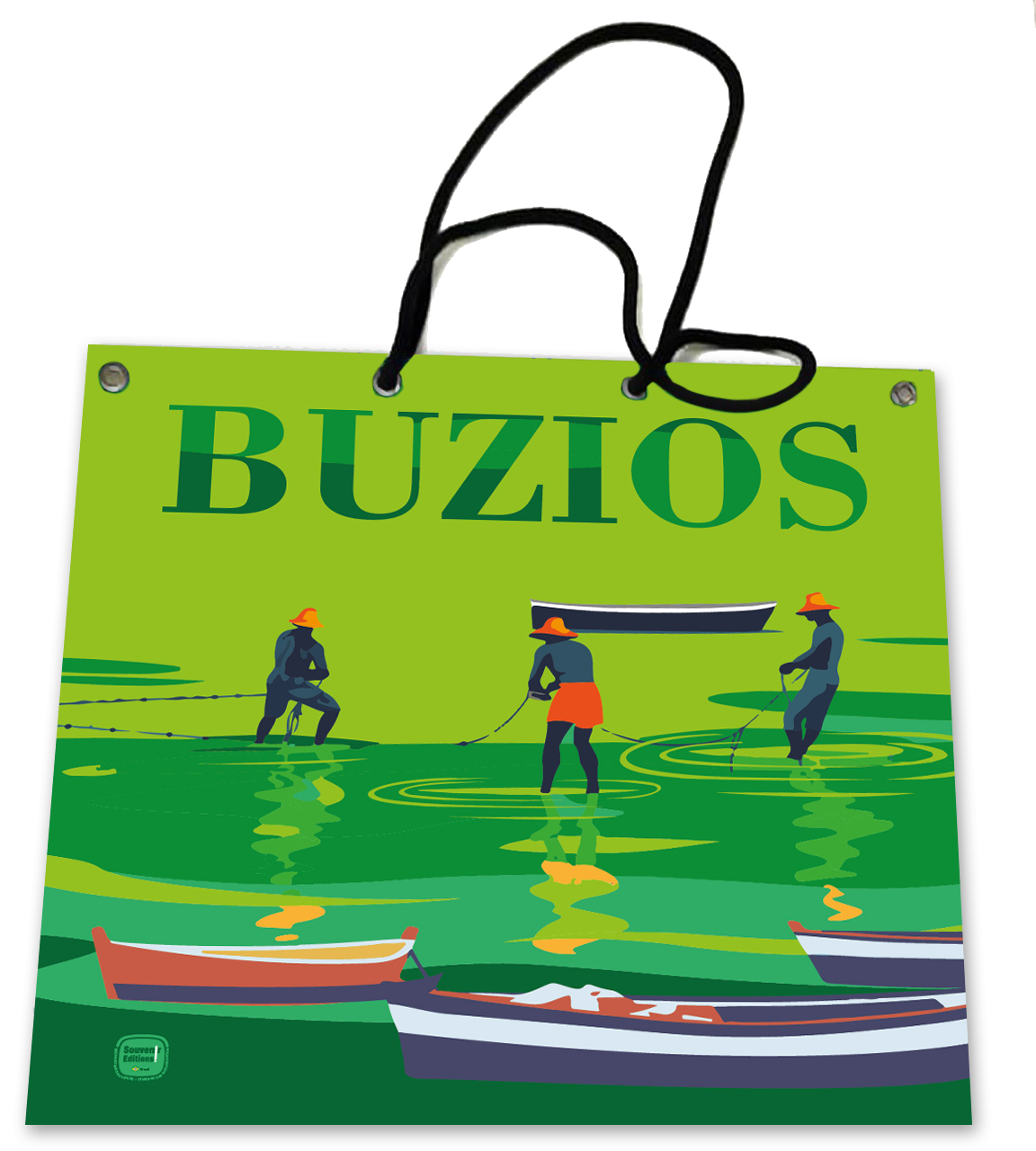 Bolsa  - Design Exclusivo - Pescadores e Canoas - Búzios
