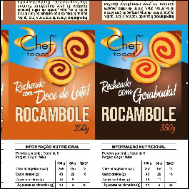 Etiqueta adesiva laminada Rocambole