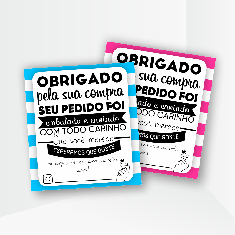 Cartão de Agradecimento