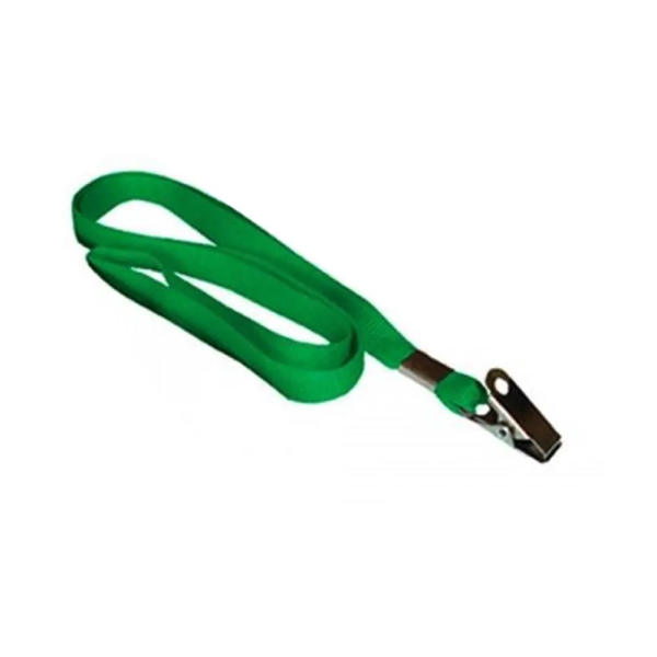 Cordão verde para crachá