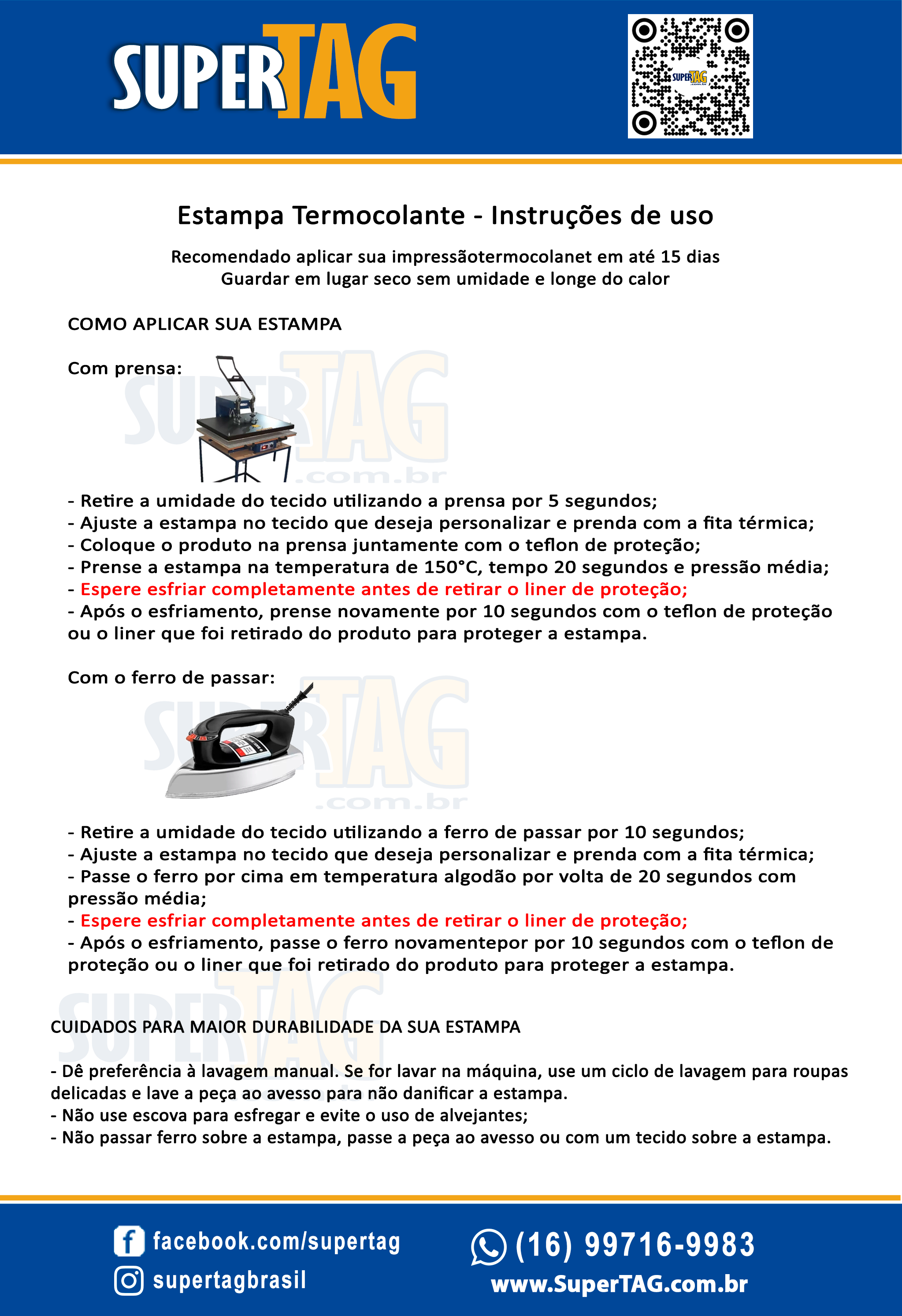 manual de Aplicação Termocolante