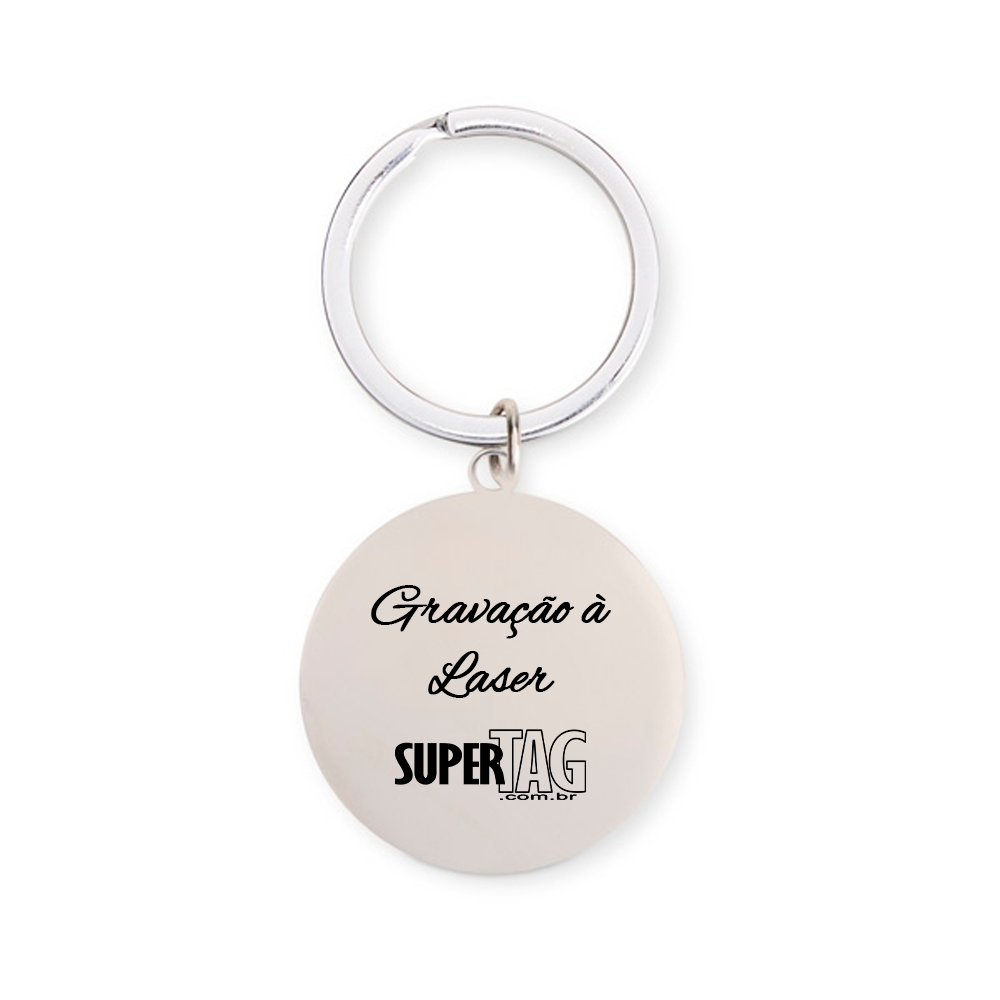 Chaveiro de Inox - Personalizado - Mod. 18823